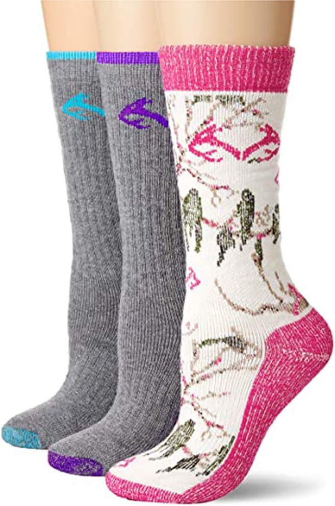 Realtree womens Ladies Gift Box casual socks, Assorted, Medium US