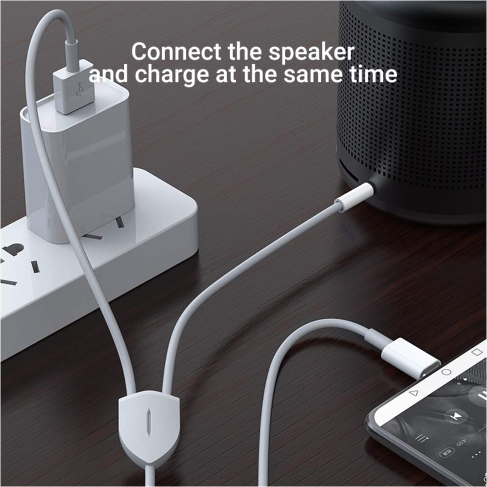2-in-1 Typ C auf 3,5 mm Audiokabel, kompatibel mit Google Pixel 4/4XL, Samsung Galaxy S20/S20 und anderen Smartphones mit ...