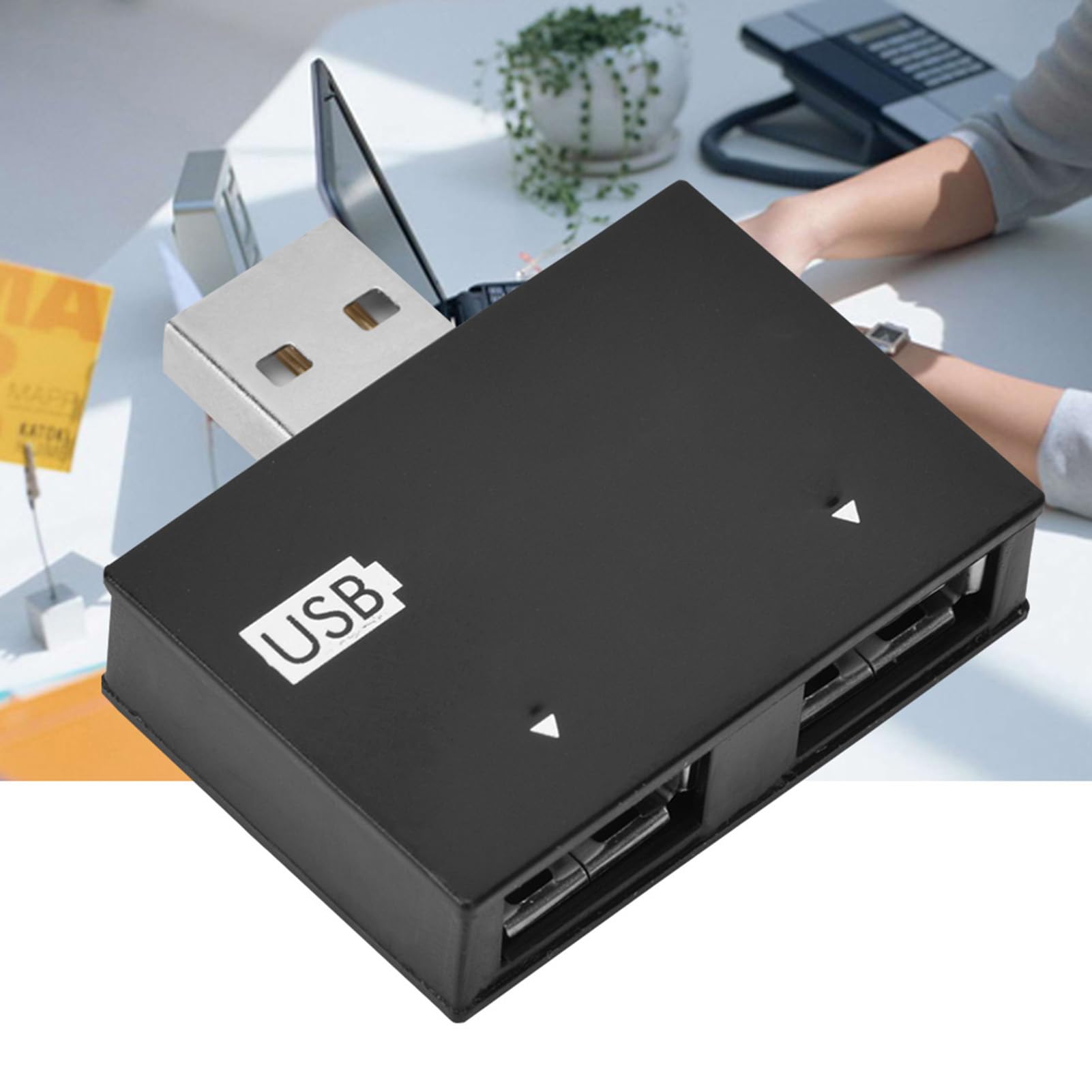 Naroote USB Charger Splitter Adapter, Male To 2 Port Hub