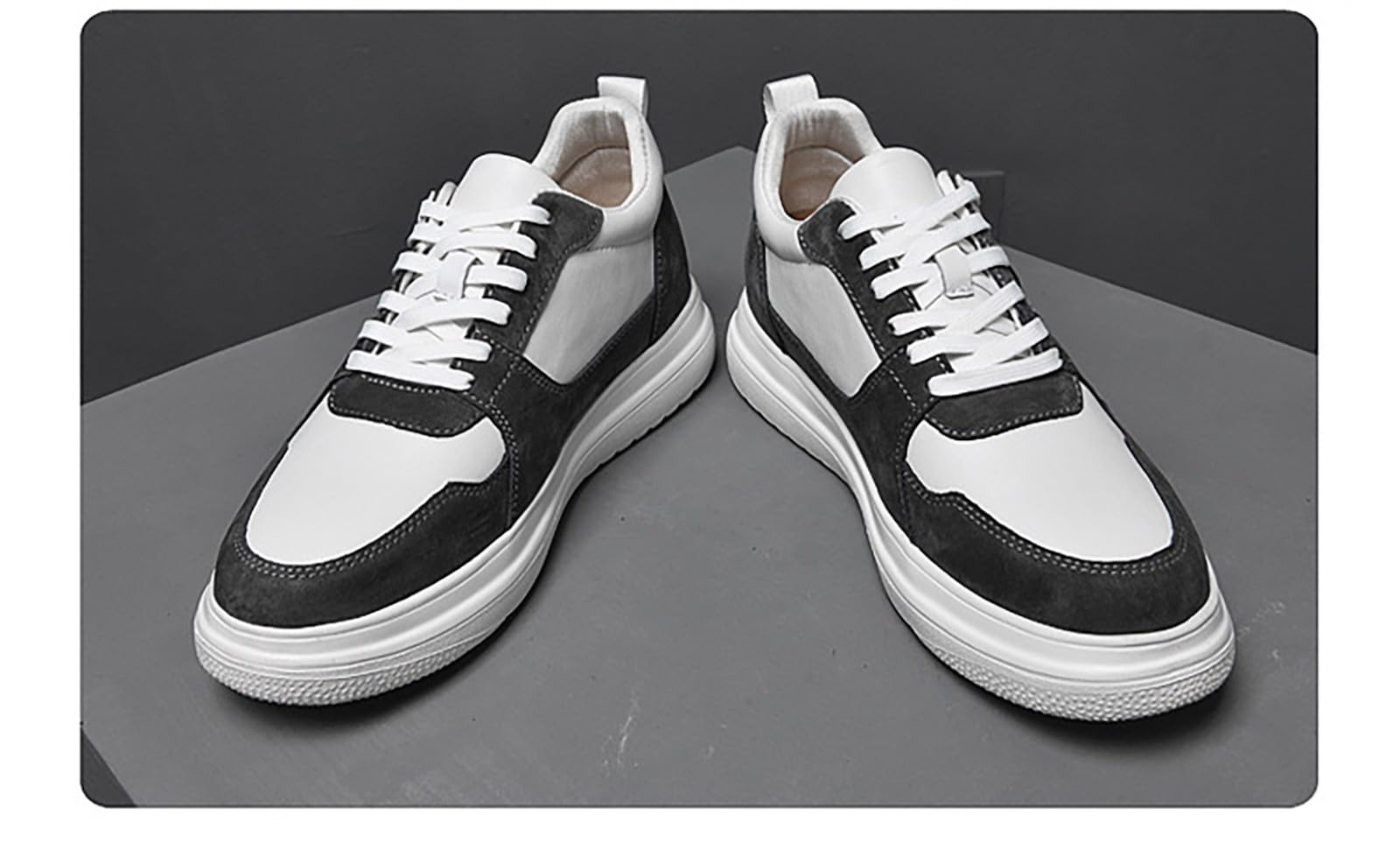Zapatos elevados para hombre, 6/8/10 cm, unisex, ajustables en altura, zapatos casuales, antideslizantes, transpirables, zapatillas de deporte elevadas, zapatos con cordones