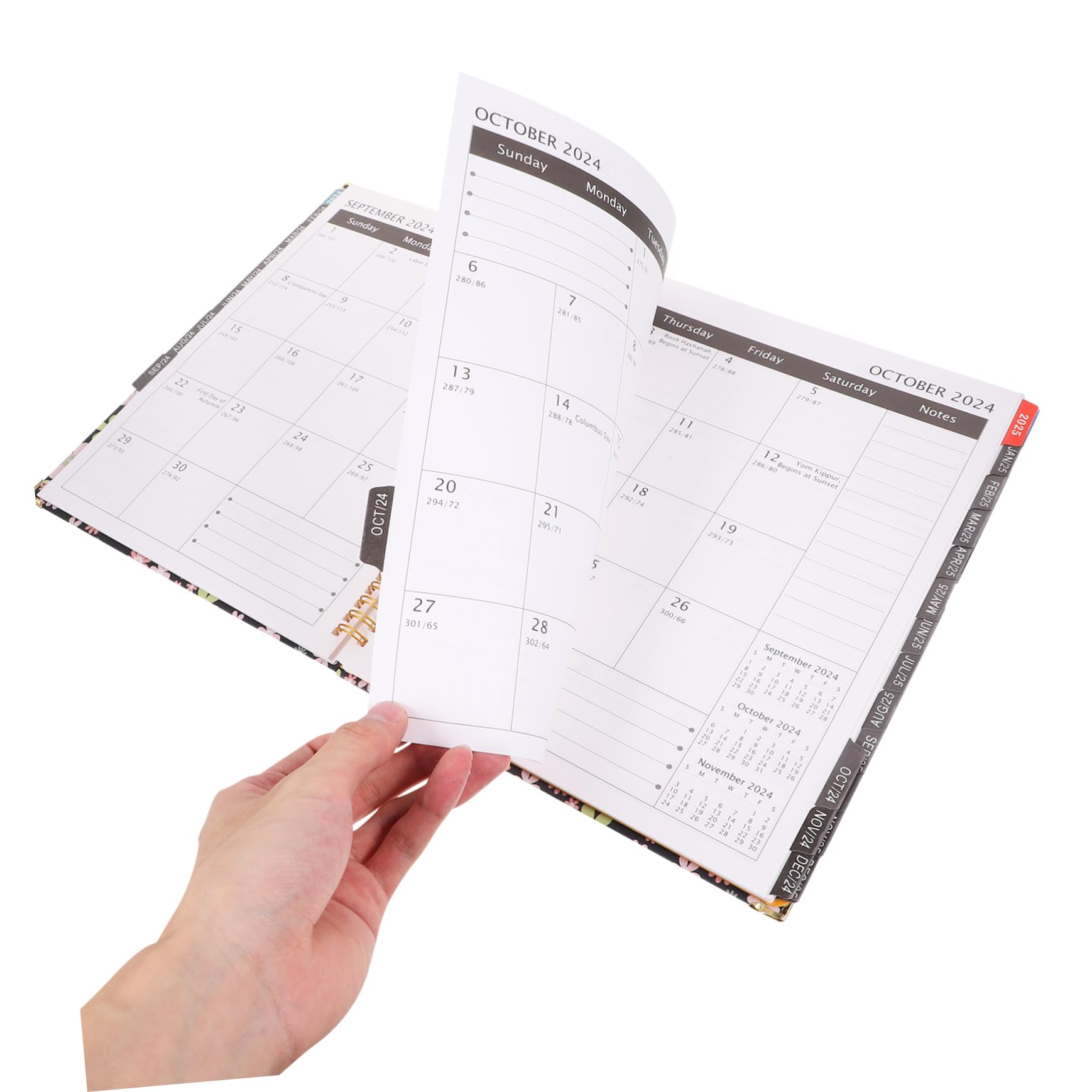 LALAFINA Quaderno Planner Planner Giornaliero Quaderno Resistente All Usura Blocco Note Agenda Ufficio Blocco Note Agenda Inglese