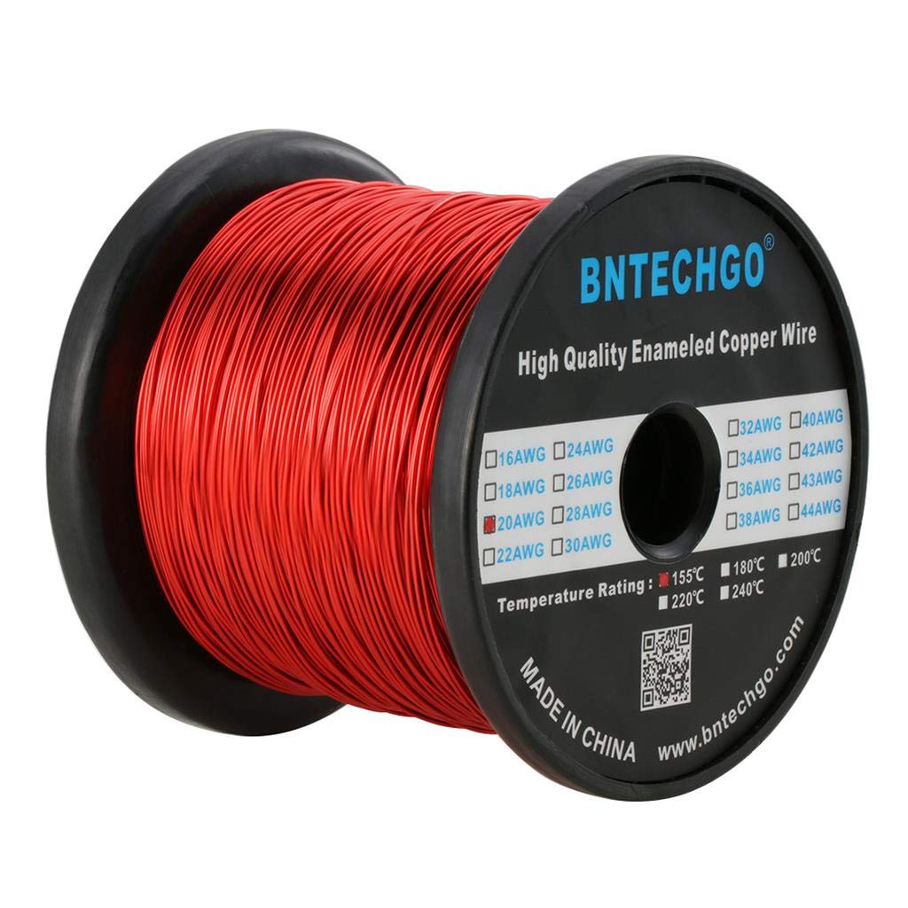 18 AWG Magnet Wire - Red Enameled Copper Wire -26
