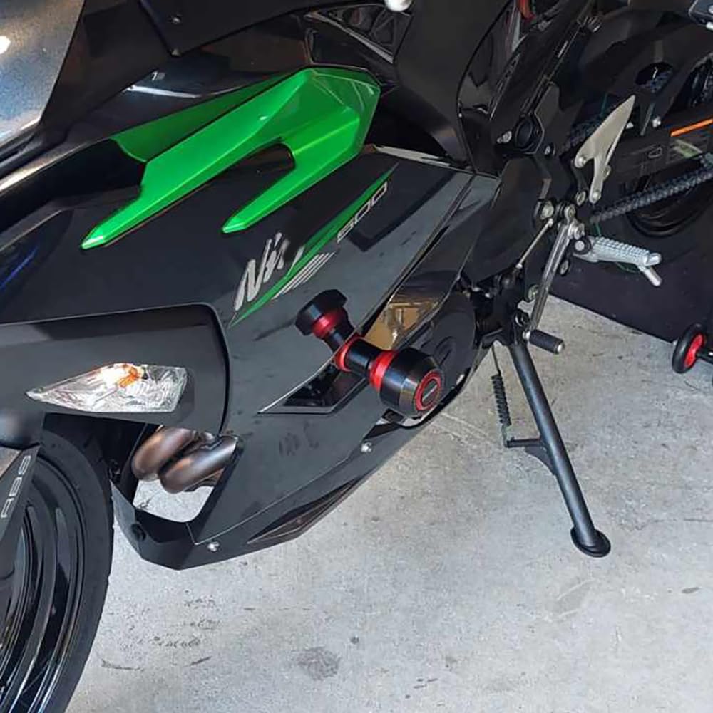 Protezione anticaduta per moto compatibile con Kawasaki NINJA400 Z400 2018-2025 | NINJA500 Z500 2024 2025 Frame Sliders Ninja Z 400 500 protezione anticaduta telaio moto protezione anticaduta