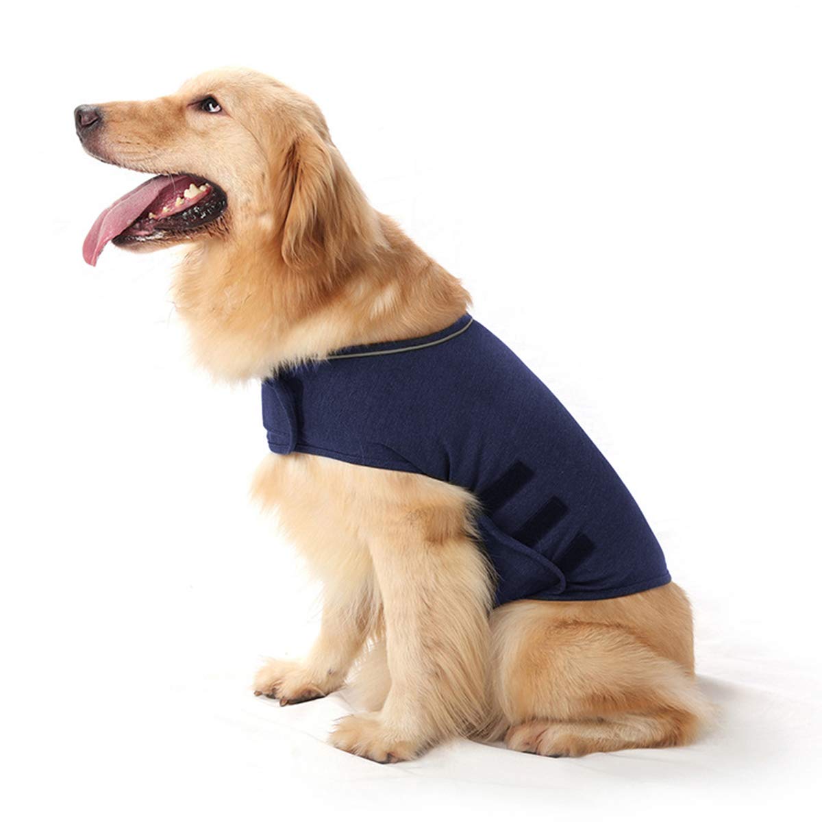 Cani Ansia Giacca Calmante Cappotto Ansia Sollievo Gilet Cani Lamina Per Alleviare L'Ansia, Blu mare, s, Fashion