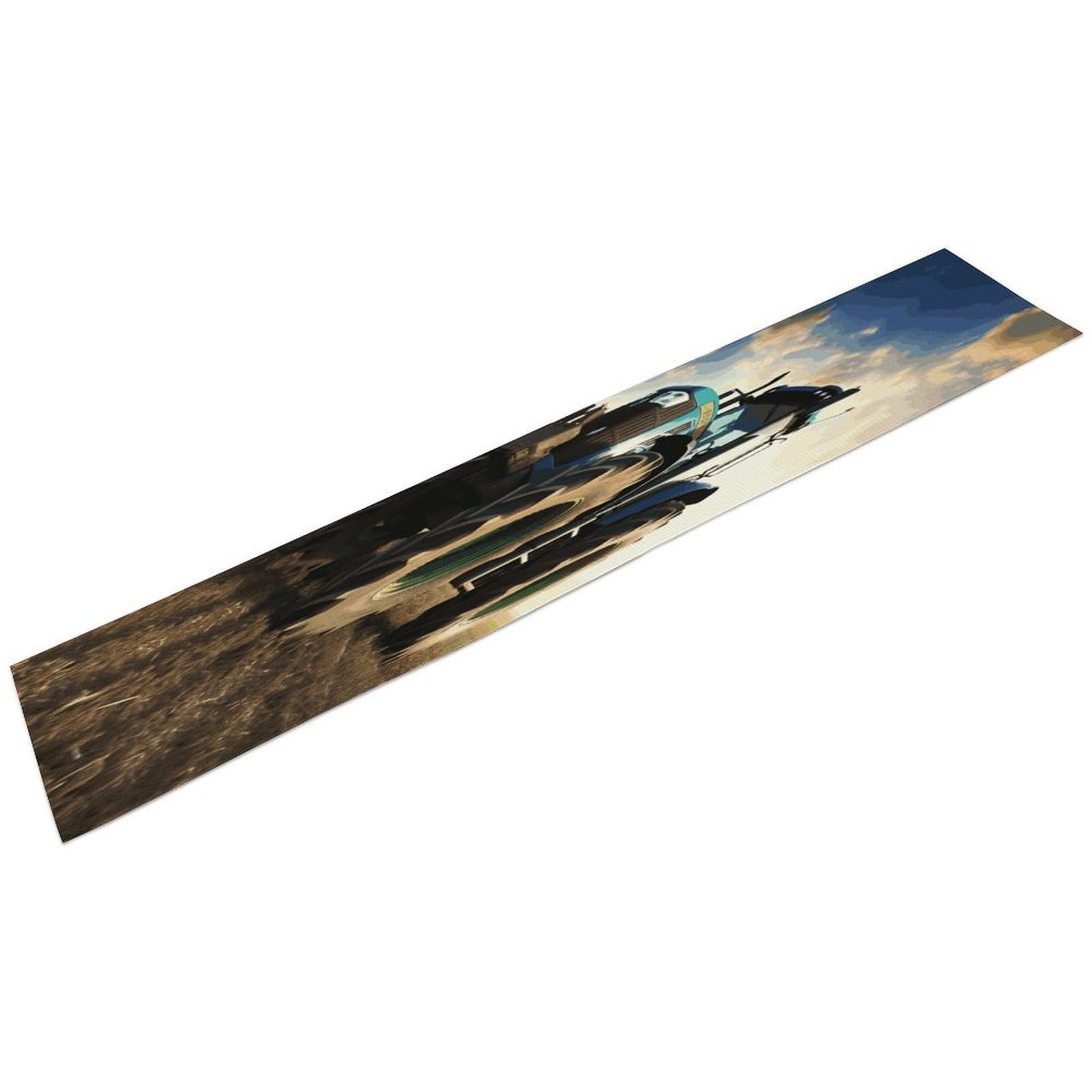 Farm Tractor Table Runner Personality Patterned Linen Table Runner Wrinkle Resistant Tablemat Country Rustic Farmhouse Tables Runners Kitchen Dining Table Decoration