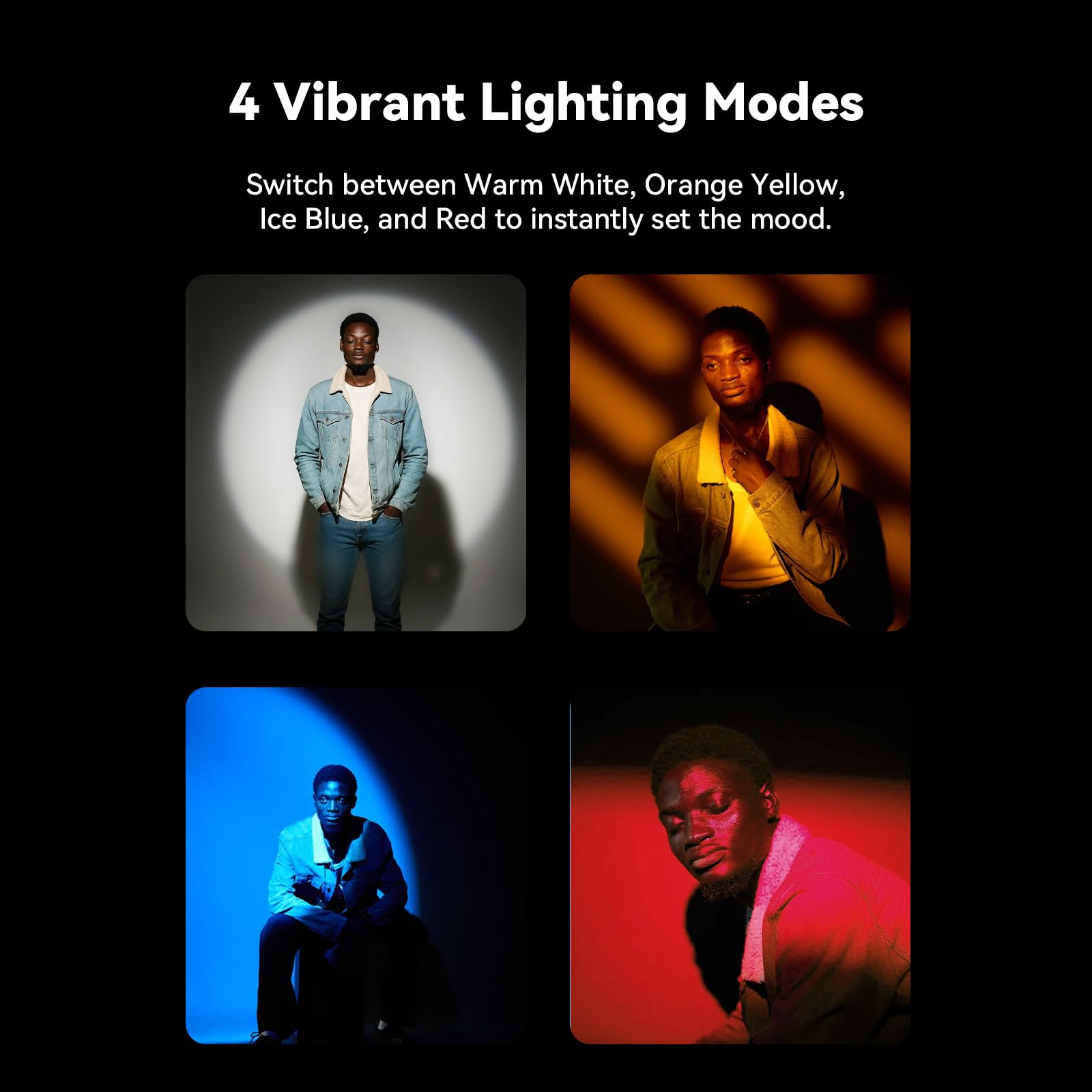 RGB-LED-Fotografie-Taschenlampe, 7500 mAh, Aluminiumlegierung, gemusterter Umgebungsstrahler, tragbarer optischer Snoot-Licht mit 4 Farbfiltern mit 20 Gobos für Vlog/SNS