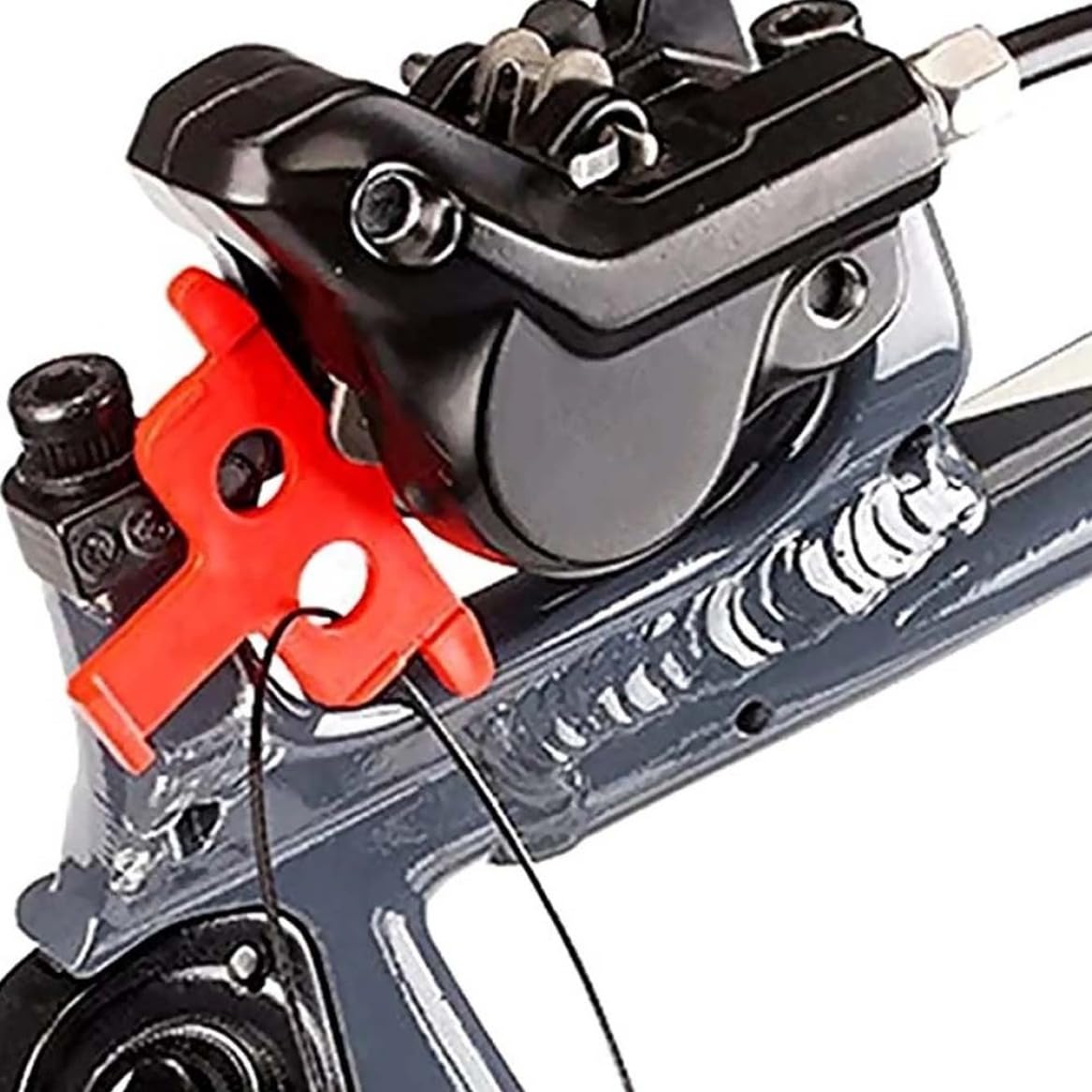 Distanziali Freni Bici - 10 Pezzi In Plastica Rossa, Per Freno A Disco, 4x4,5 Cm