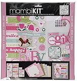 me & my BIG ideas Scrapbook Page Kit, Sweet Girl, 12-Inch by 12-Inch