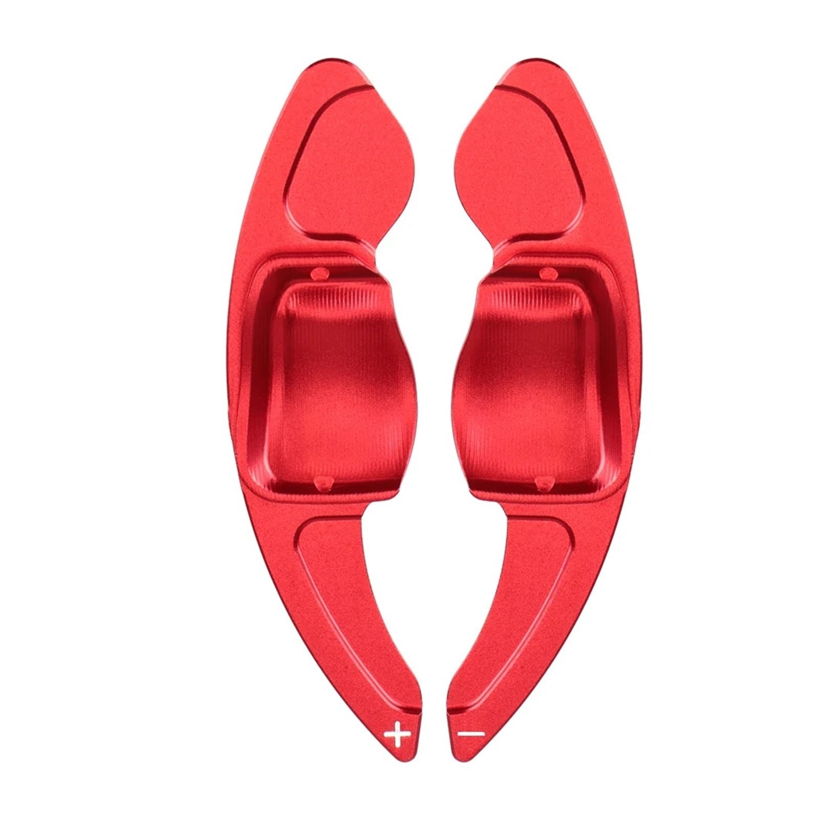 Xxiucj Car Paddle Shifter Extensions for VW for MK6 for GTI for Jetta for MK5 for Passat for B6 for B7 for CC for Polo for Sharan for Tiguan Steering Wheel Paddle(Red)