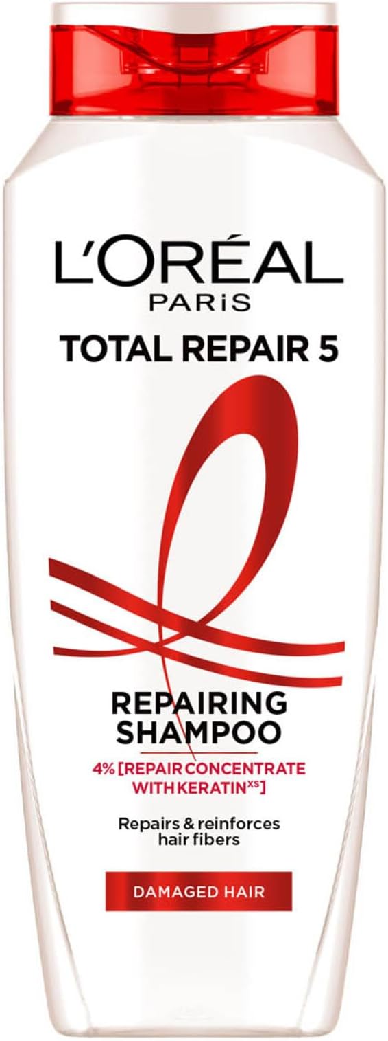 L'Oreal Paris Shampoo, For Damaged And Weak Hair, With Pro-Keratin + Ceramide, Total Repair 5, 340Ml.