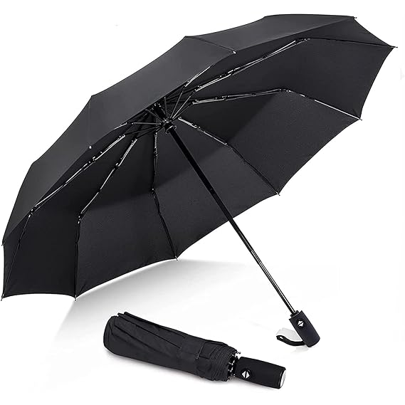 Umbrella Citroda Windfroof 3 Fold Fully Automatic Rain Sun UV Protection Foldable Auto Open Close Umbrella