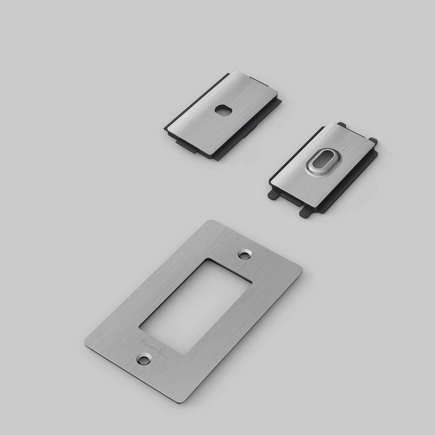 Buster and Punch 1G Wall Plate WITH LOGO in Smoked Bronze
