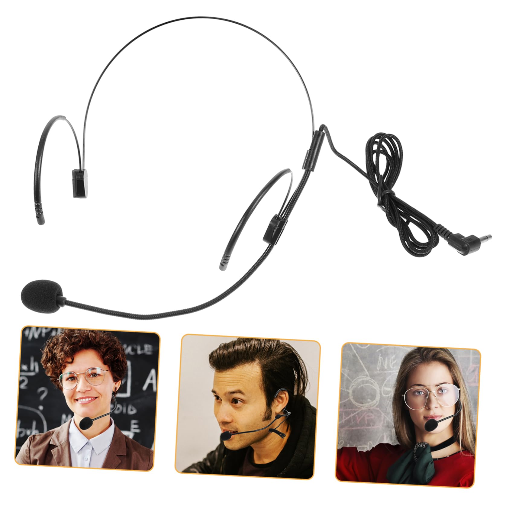 Alasum 5piezas Micrófono De Diadema Portátil para Profesores Auricular Jack para y Presentaciones Diseño Ergonómico y Cómodo
