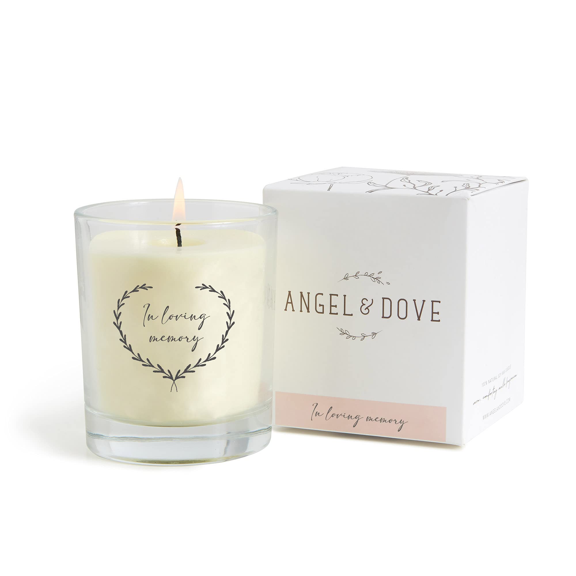 Angel & Dove Luxury 'in Loving Memory' Soy Wax Remembrance Candle