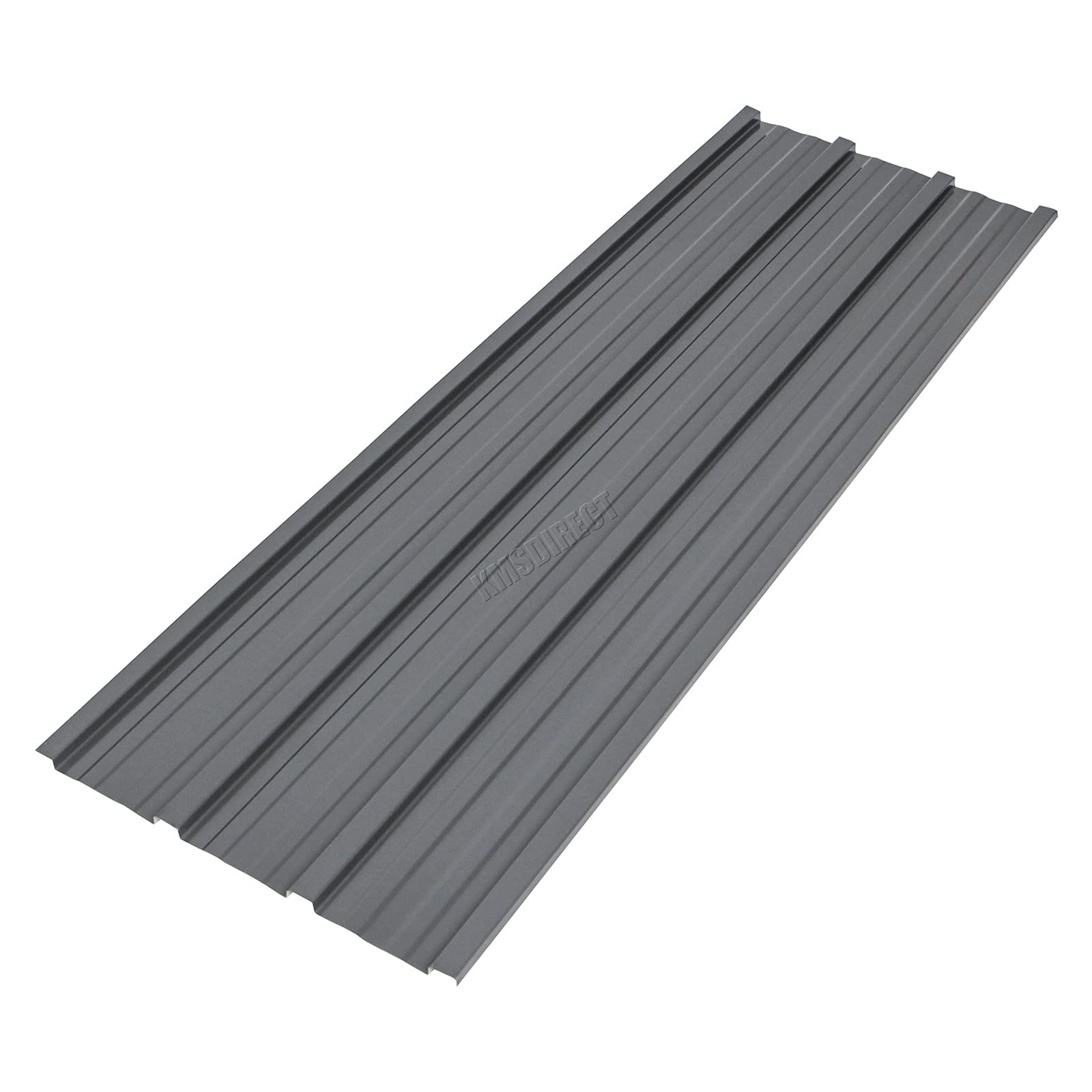 BIRCHTREE 16x Roof Sheets Corrugated Garage Shed Side Panels Metal Roofing Covers Carport Greenhouse1080X450MM RSS01 Grey