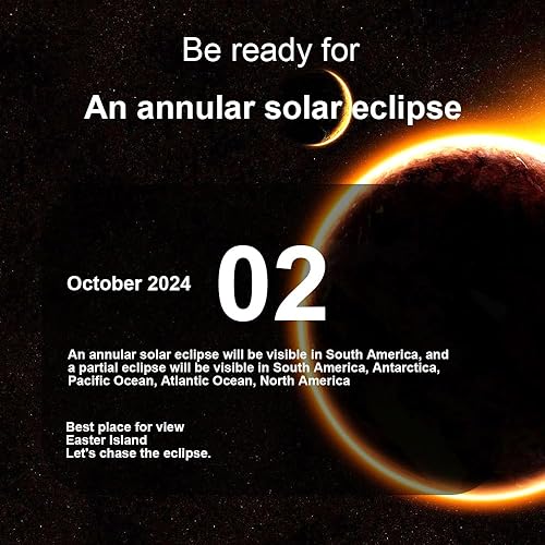 Miniatura 2 de Andbasis Lentes de eclipse solar 8P ISO 12312-2 2015 (E) y certificados por la CE 2024 aprobados para visión directa de eclipse solar, lentes