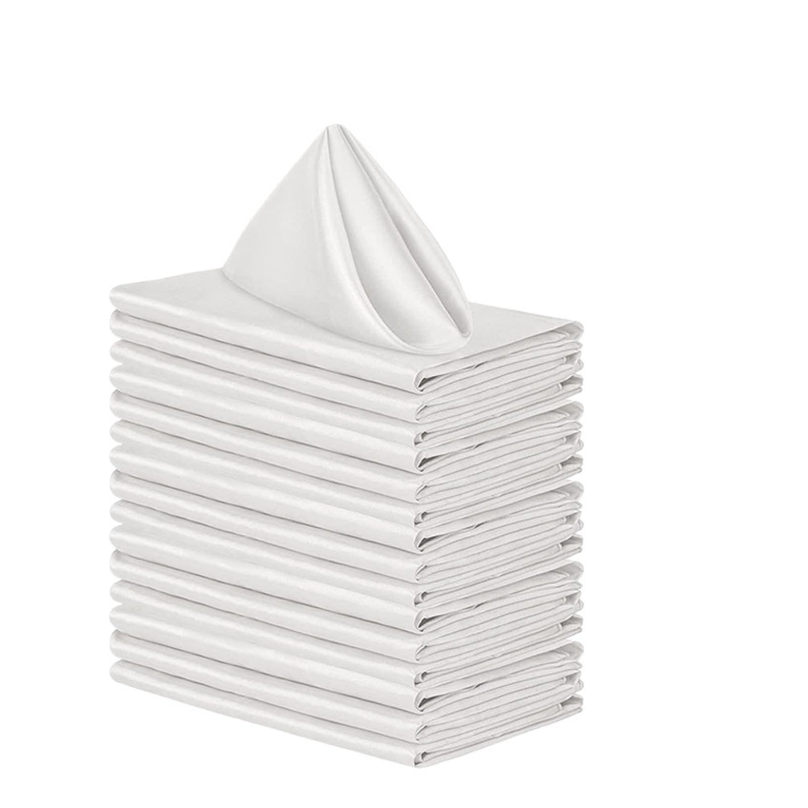 Satin Dinner Napkins 6pcs Satin Napkin 30cm*30cm Towel Soft Table Napkins for Wedding Party Home Hotel Decor(Color 12)