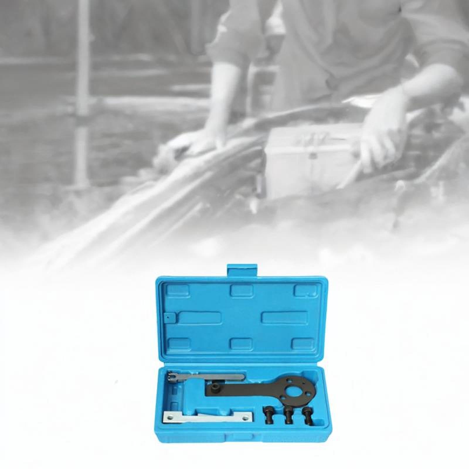 Generic Kit Attrezzo Fasatura Motore Utensile Temporizzazione Acciaio Professionale Portatile Adatto per Laboratorio Officina Auto 22cmx12cmx5cm
