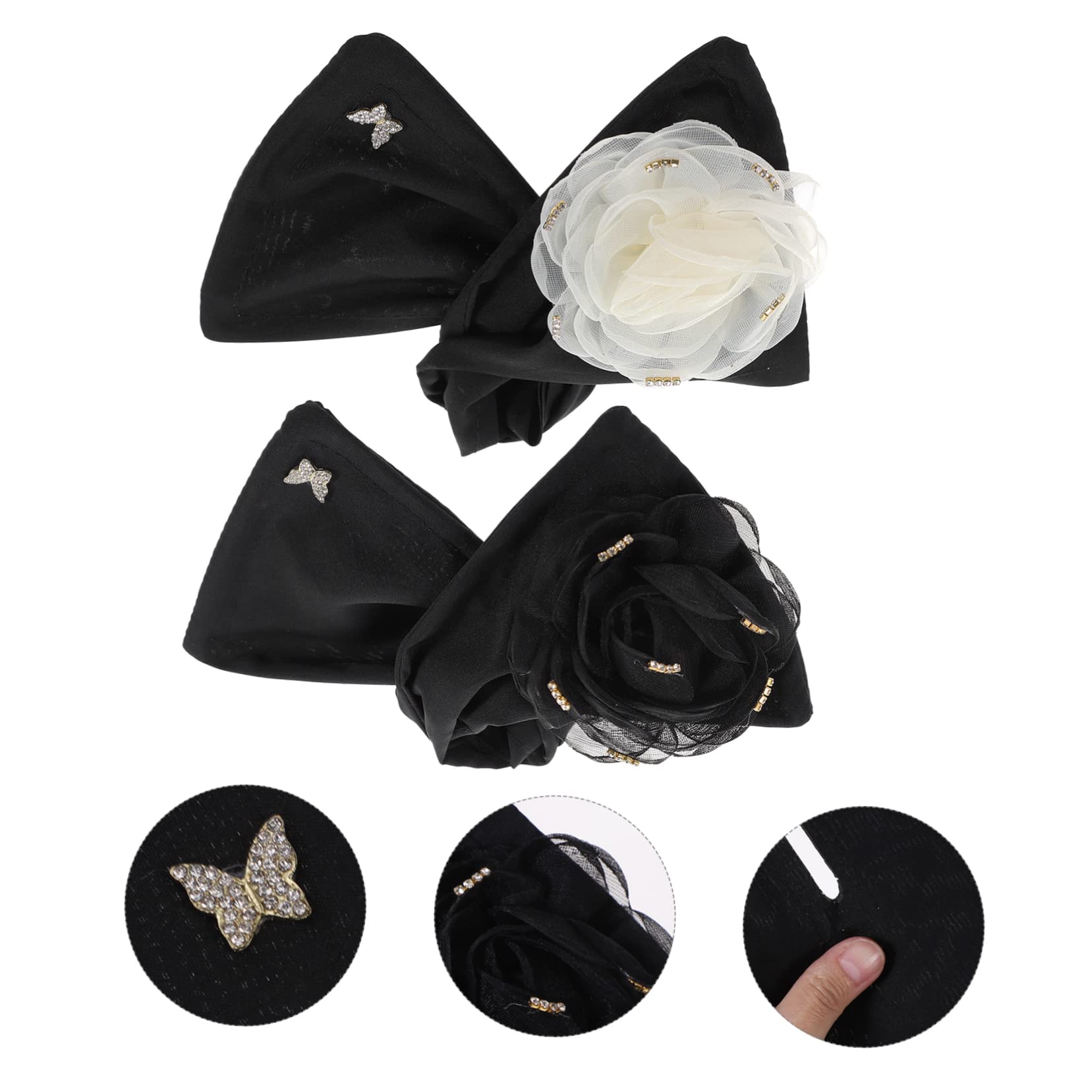 Housoutil 8piezas Herramienta Para Hacer Moño De Cabello De Moño Giratorio Accesorio De Para Mujeres Fiesta y Actividades