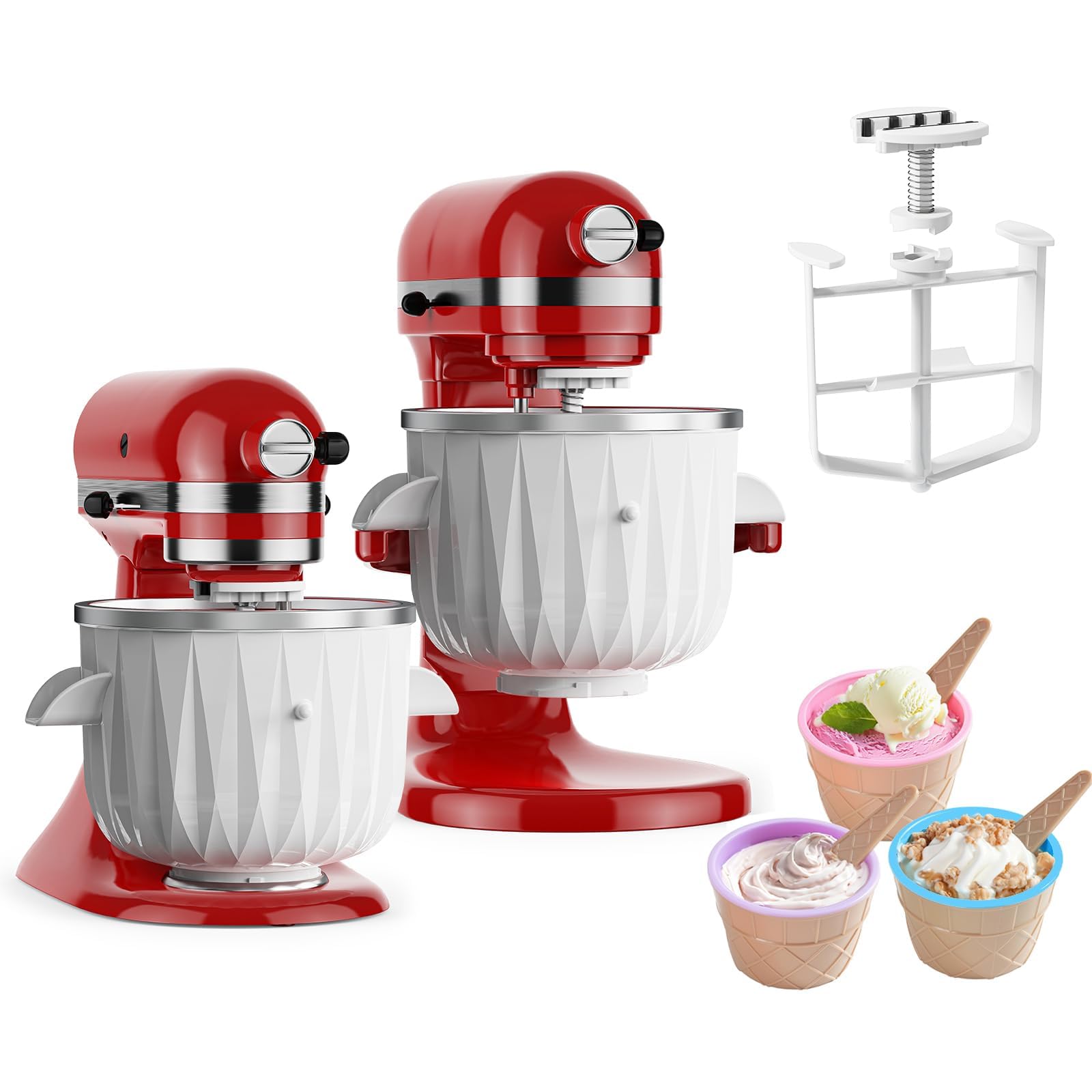 Platte Klopper Voor KitchenAid Keukenmixer, Platte Klopper Met Flexibele Rand Kitchenaid Artisan Mixerhulpstukken45 5 Liter