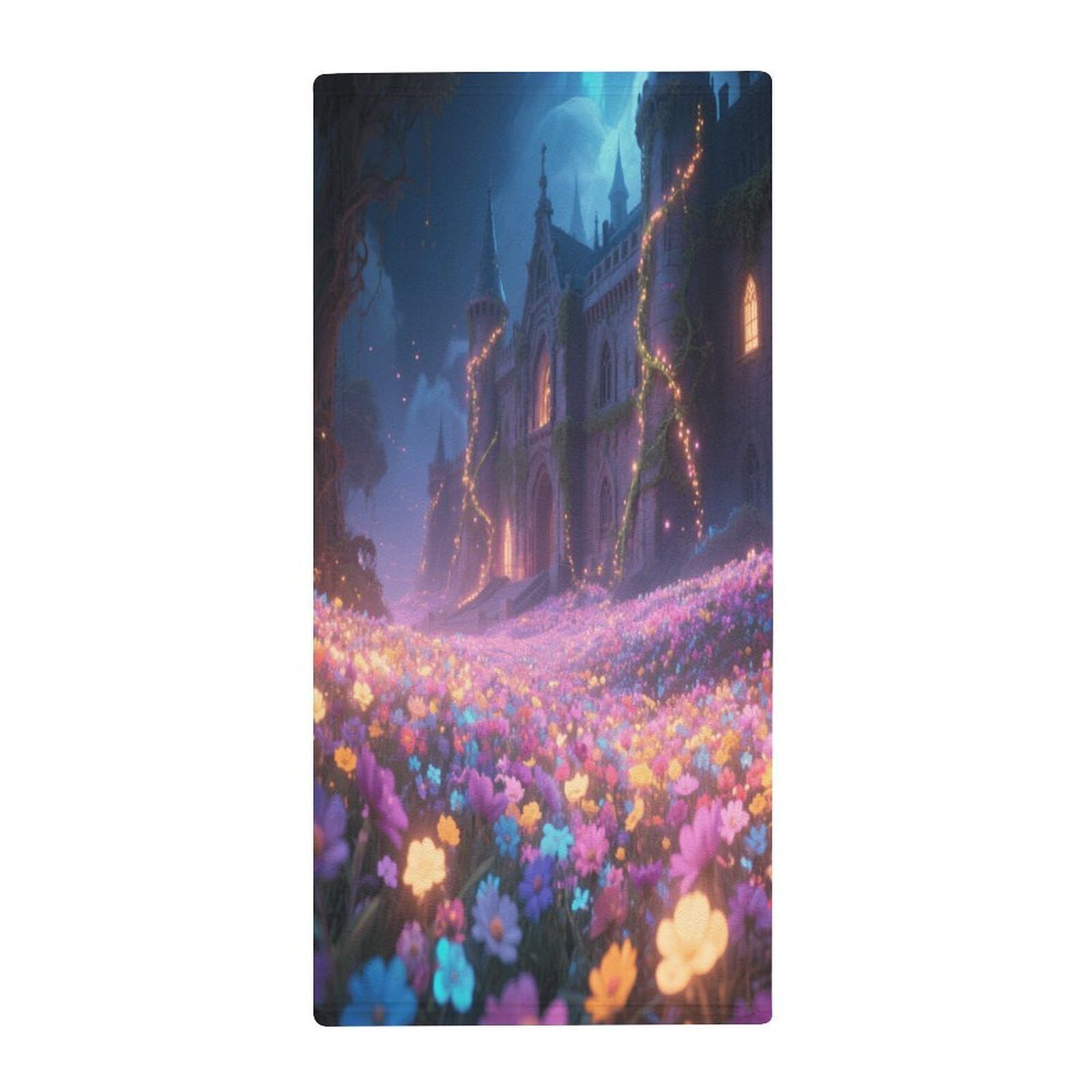 Fekiloot Style Mysterious Castle Towels For Bathroom, Bath Towels 13.8 X 28.7 Inch, Hand Towel Multipurpose Use As Bath Fitness, Bathroom, Shower, Sports, Yoga Towel