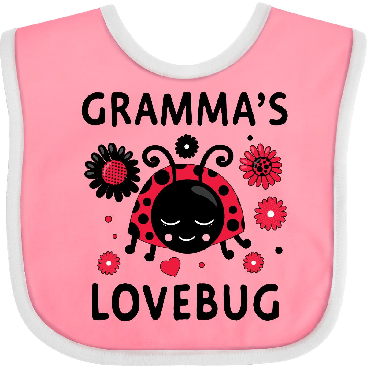 inktastic Valentine's Day Gramma's Lovebug Baby Bib