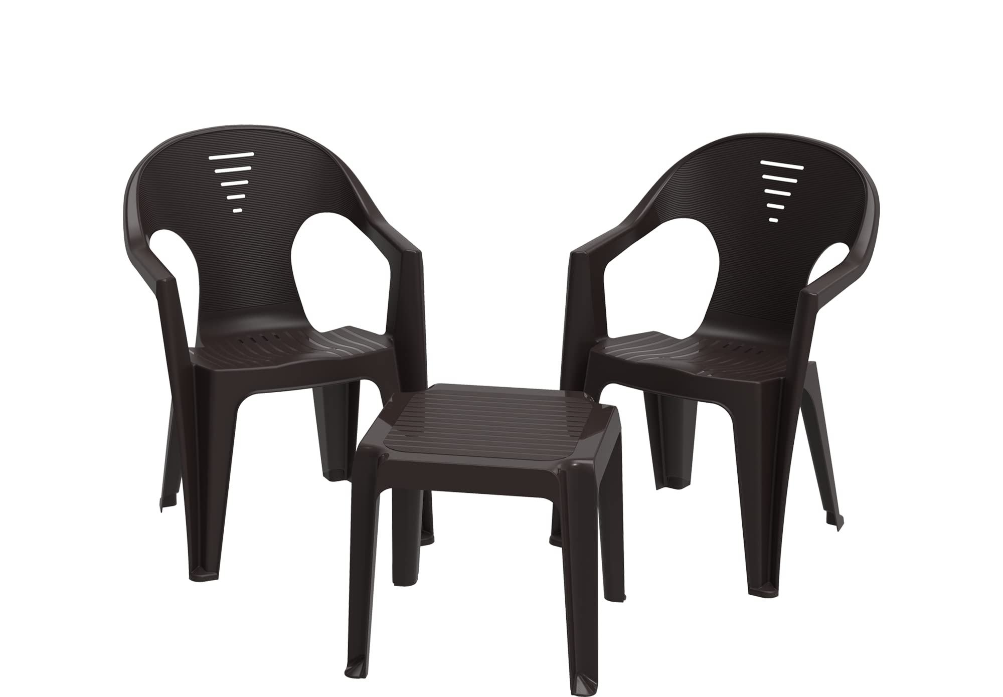 Regina Table & Chairs Set, Dark Brown