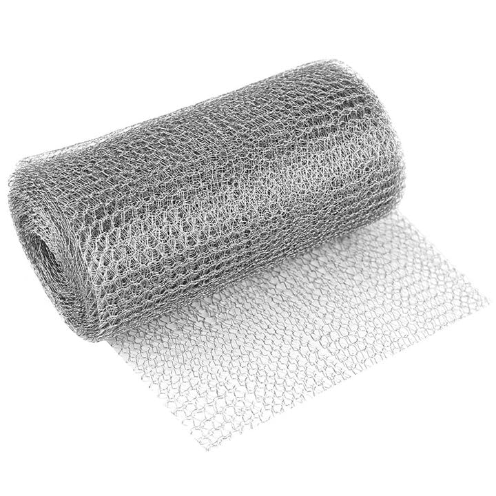 JOYVOX Rat Mesh Rodent Proofing Wire Mesh 210mm x 3m, Fine Metal Wire Mesh Roll, Stainless Steel Gap Blocker, Wire Fill Fabric for Home and Garden, Rustproof, Heat Resistant, Flexible and Foldable