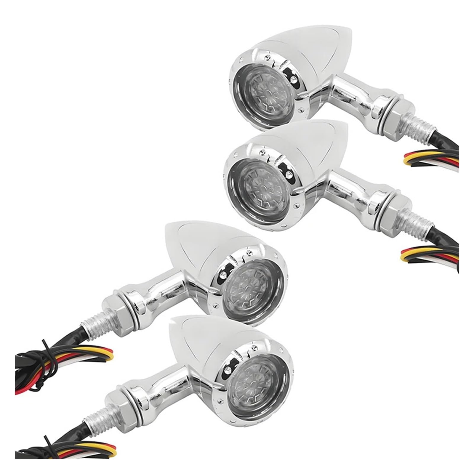 Luces Intermitentes LED Delanteras y traseras universales M10 de 12 V para Motocicleta, compatibles para Hon&da para Har&Ley Lámpara traseras