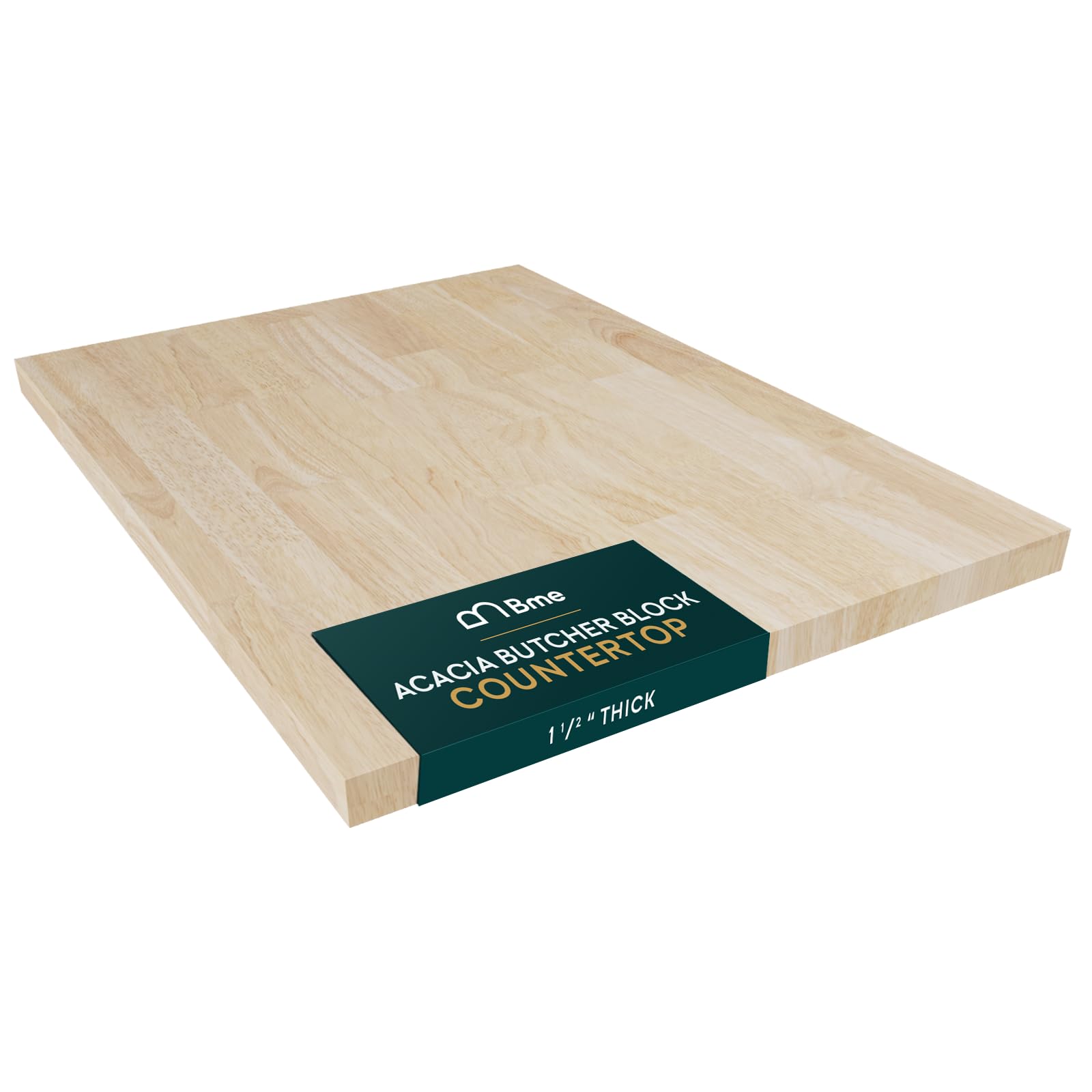 Photo 1 of **CFRACKED***Bme Acacia Butcher Block Countertop, Wood Table Top, Butcher Block Desk Table Top for DIY Kitchen Island, Washer Dryer, or Workstation – Unfinished – 36"L x 25"W x 1.5"Th