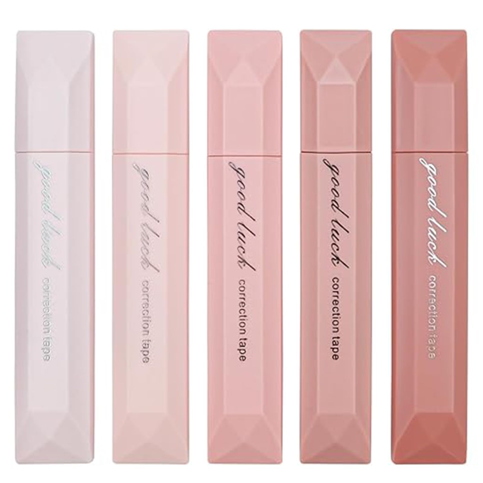 JRTEAY 5 Pack Gradient Correction Tape Pens, Smooth White Out Glue Roller Tape Mouse, Quick Dry Correction Pen, for Scrapbooking, Home School Office Cards, Photo, Journaling Supplie
