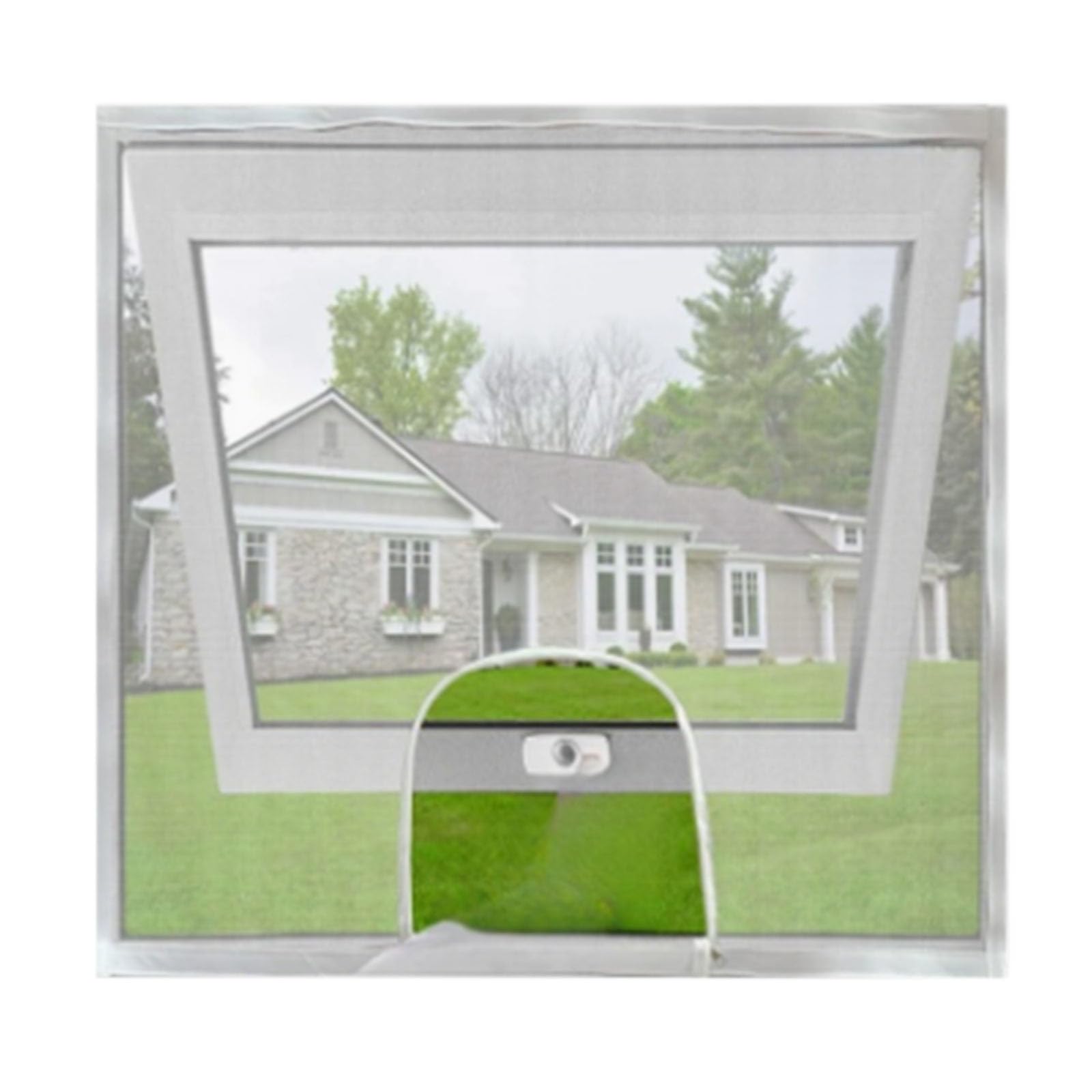 Customizable Fiberglass Meshes for Easy Install Breathable with Zippers Fibreglass Window Screen Mesh Fly Screen Netting Mesh Window Net Ventilation Sun Tool Installation Home Replace Netting Kitchen
