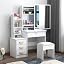 4 Drawers & Lighted Mirror