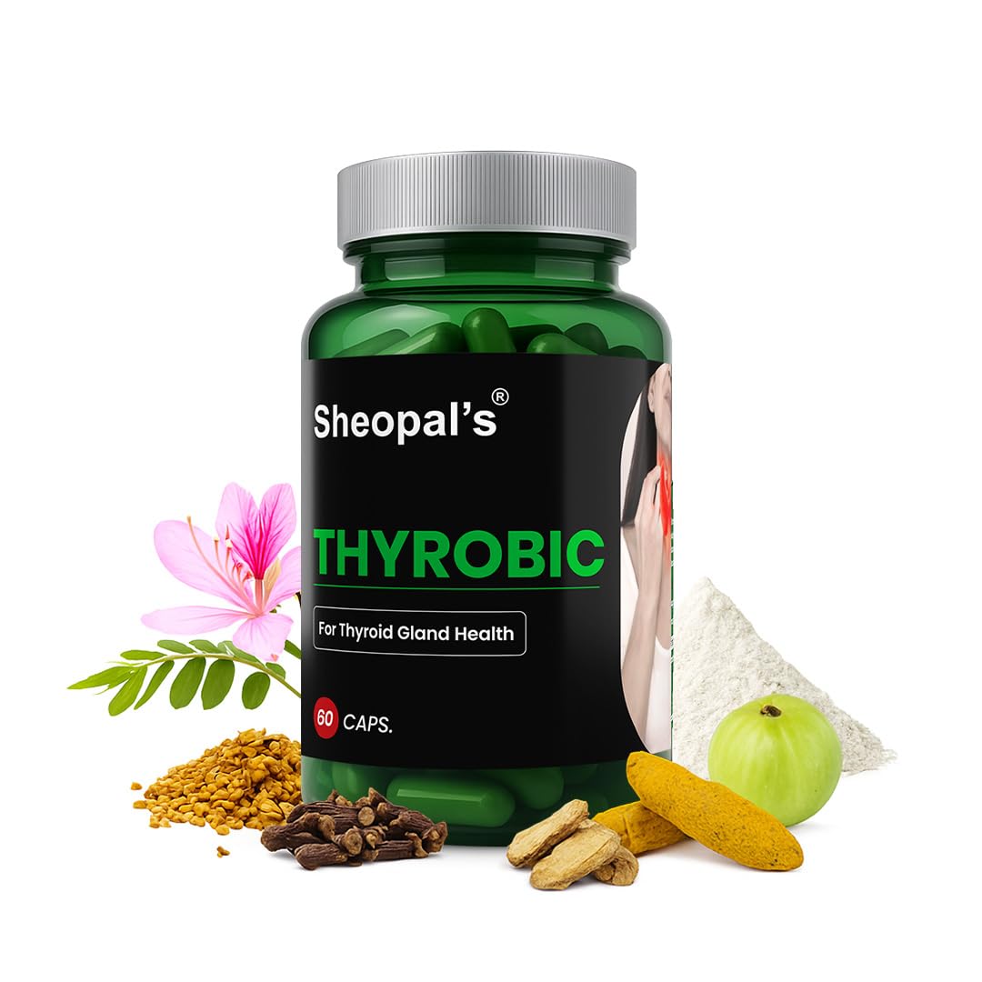 Sheopal's Thyrobic Ayurvedic Capsule Supplement – Rapid Action Formula with Kanchanar, Haldi, Sankh Bhasma, Amla, and Saunf – Supports Thyroid Health, Healthy Glands, and Cellular Metabolism – 60 Caps-picture-25