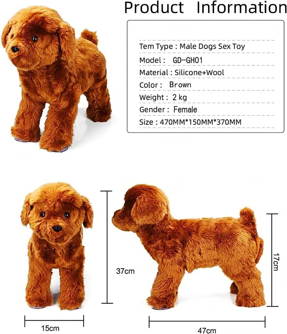 ELSHY Paarungsspielzeug Für Rüden, Pet Estrus Vent Hundespielzeug Männliches Hundesimulations-Paarungsspielzeug Für Angstlinderung, Welpen Dummy Lustiges Lüftungsspielzeug-Brown Braun||25cm / 9.8inch