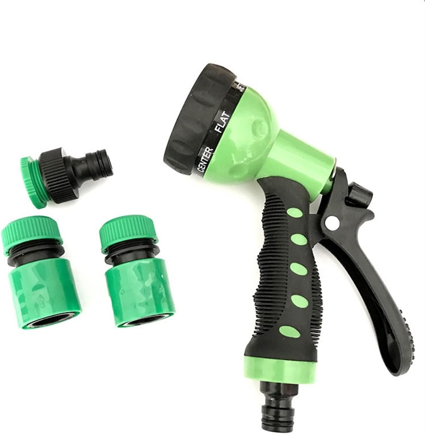 Xiaohu Adjustable Garden Hose Nozzle Water Gun for Watering Hose Spray Gun Watering Lawn and Garden Irrigation Kit Adjustable Hose Nozzles 7 Pattern Car Wash