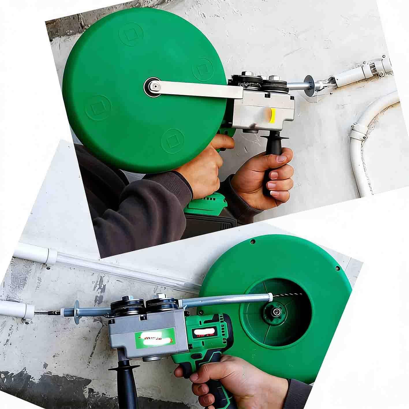 Tirafili, Tirafili a Batteria al Litio Senza spazzole, 40 Metri/Minuto, Adatto per impianti elettrici Domestici/edili, Gestisce Facilmente Le Curve