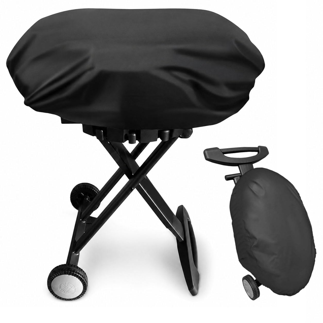 Copertura Barbecue Portatile per Grill2Go X200 25409200 2024 2025 2026+, Impermeabile Copri BBQ Oxford 420D, Anti-UV e Antipolvere con Coulisse Regolabile