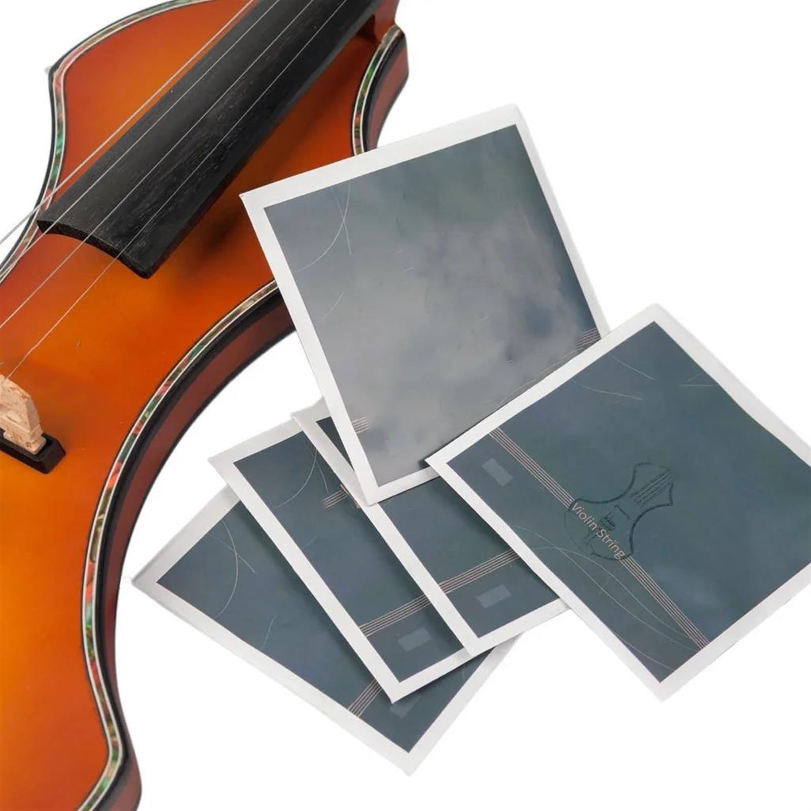 Set di Accessori Violino 5 SET Di Corde Per Violino Per 4/4 3/4 Corde Per Violino Corde In Acciaio Parti Di Violino Accessori