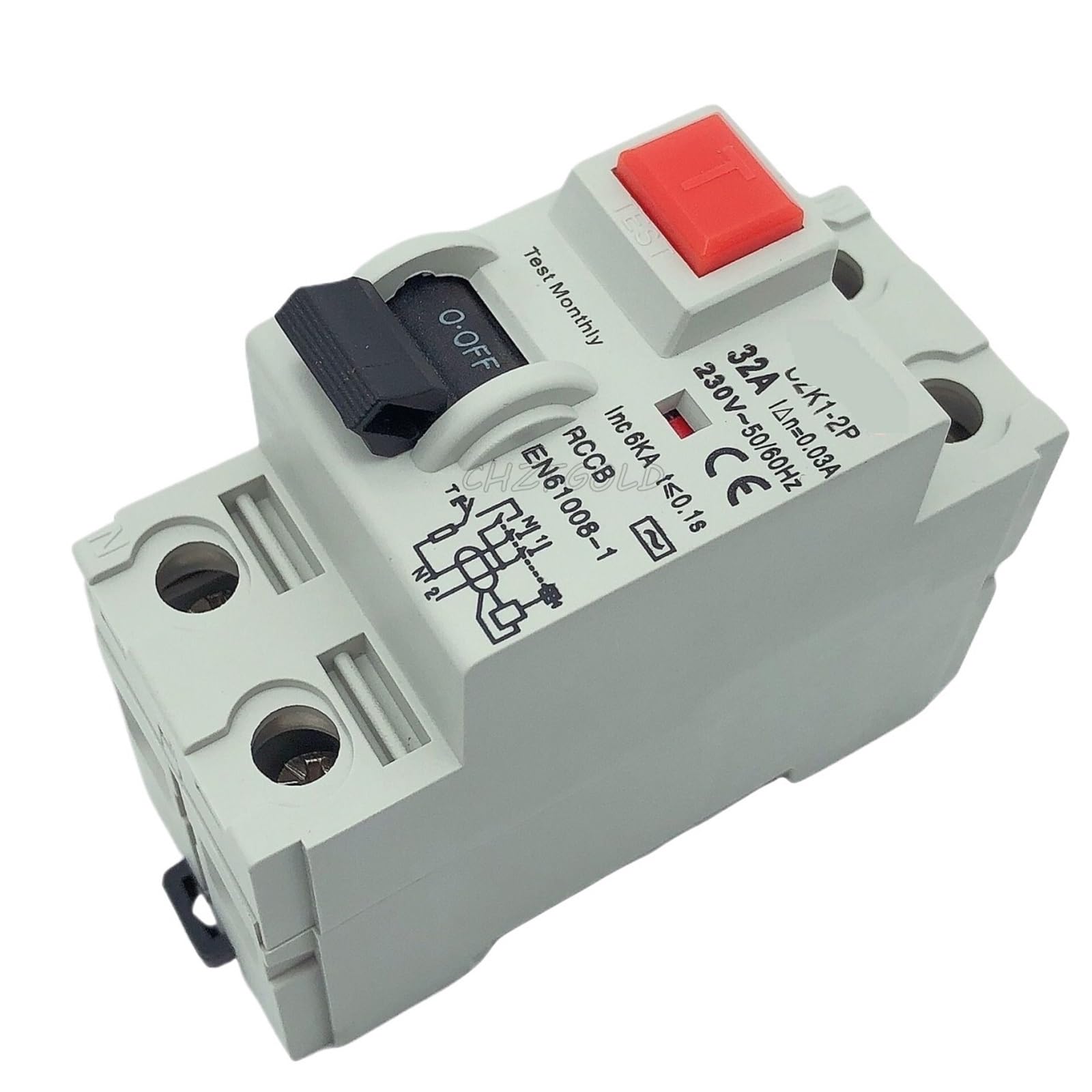 Disjoncteur différentiel 10 KA type AC pour tableau électrique - 7