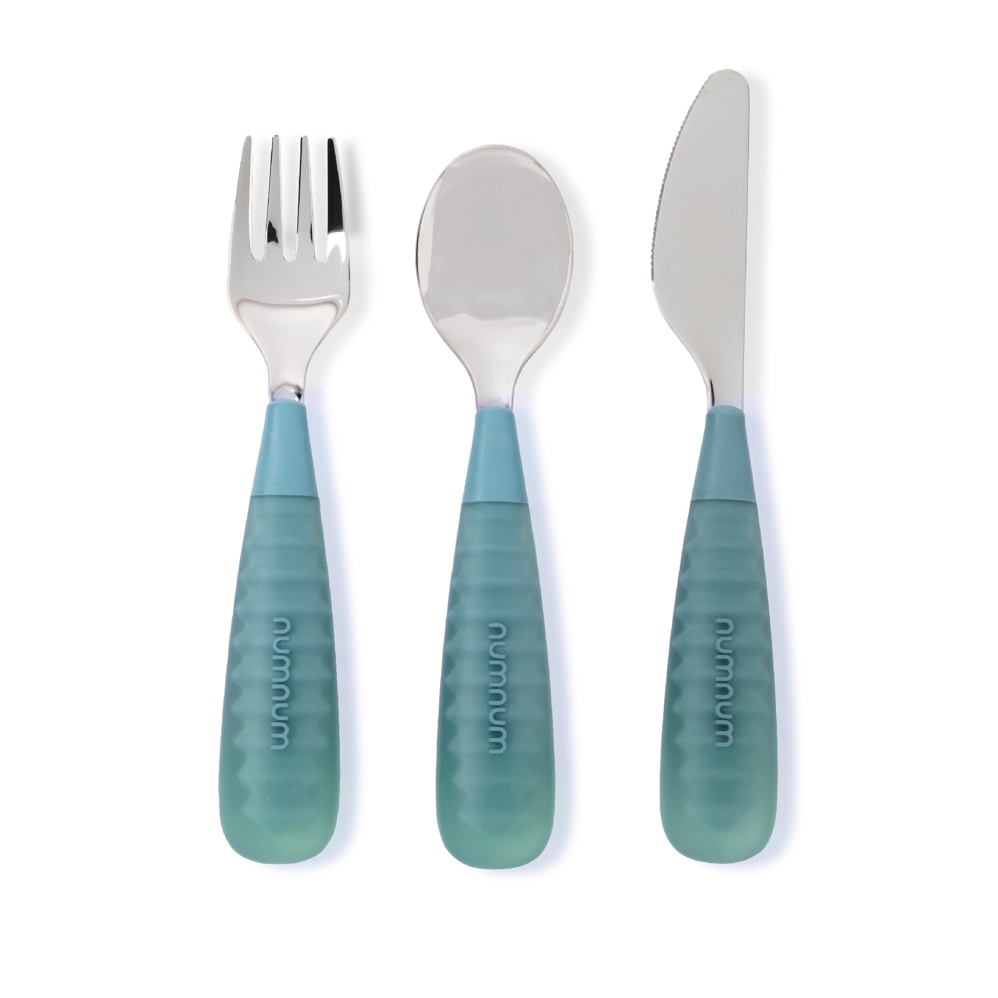 Toddler Utensils Silverware Set 2+ Yrs, 3-Pack Green