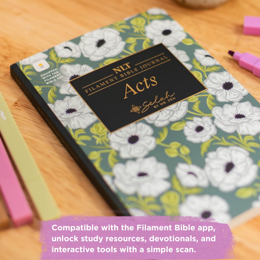 Mr. Pen Selah New Testament Journal Set, 19 Books, NLT Translation, Gift for Women, Bible Journaling, Softcover with Notes Space, Filament App Compatible