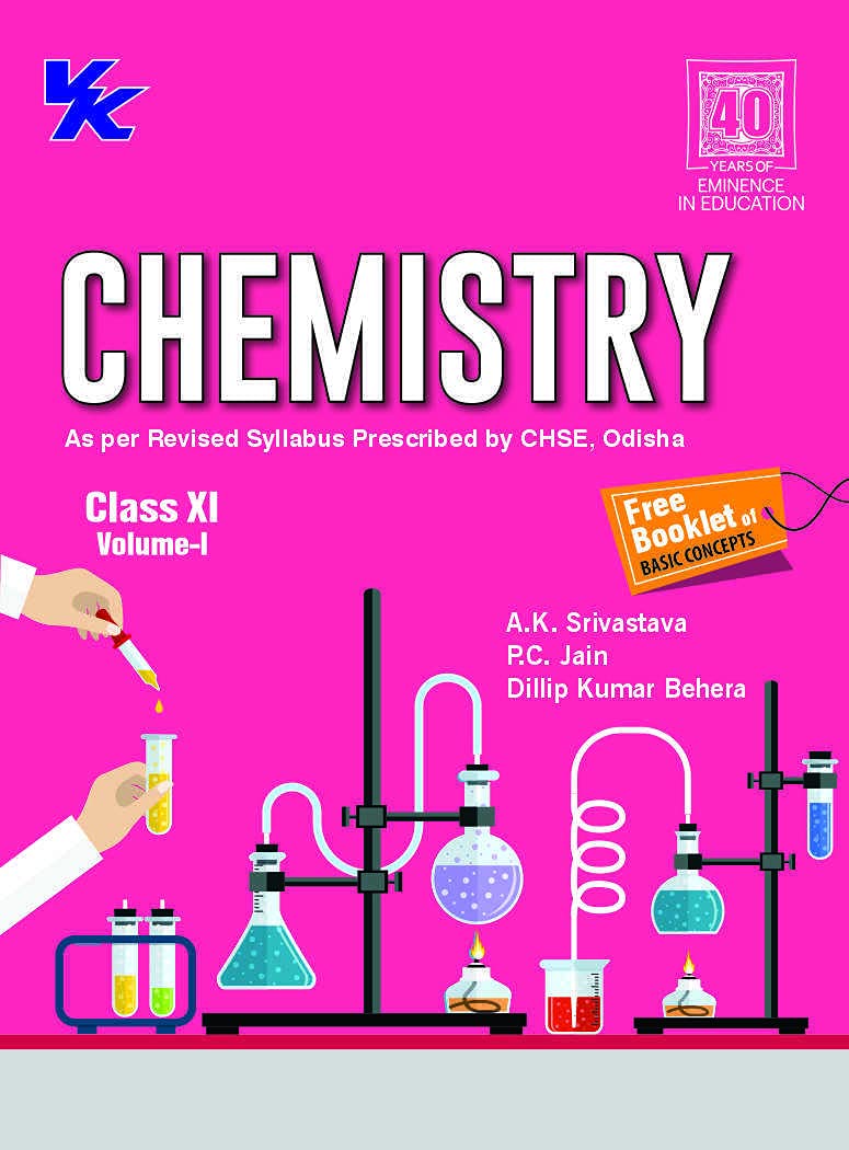 Chemistry Vol. I-II Class 11 CHSE Board (2021-22) Examinations (Set of two Books with Free booklet- Numerical)