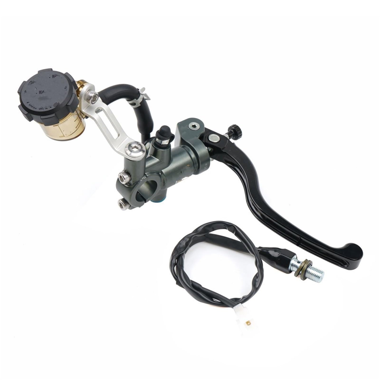 Ouvecr Right 17.5Mm Grey Motorbike Brake Levers Universal Motorcycle Radial Mounting Brake Clutch Master Cylinder Handlebar Motorbike Hydraulic Pump Brakes Levers(Right 17.5Mm Grey)