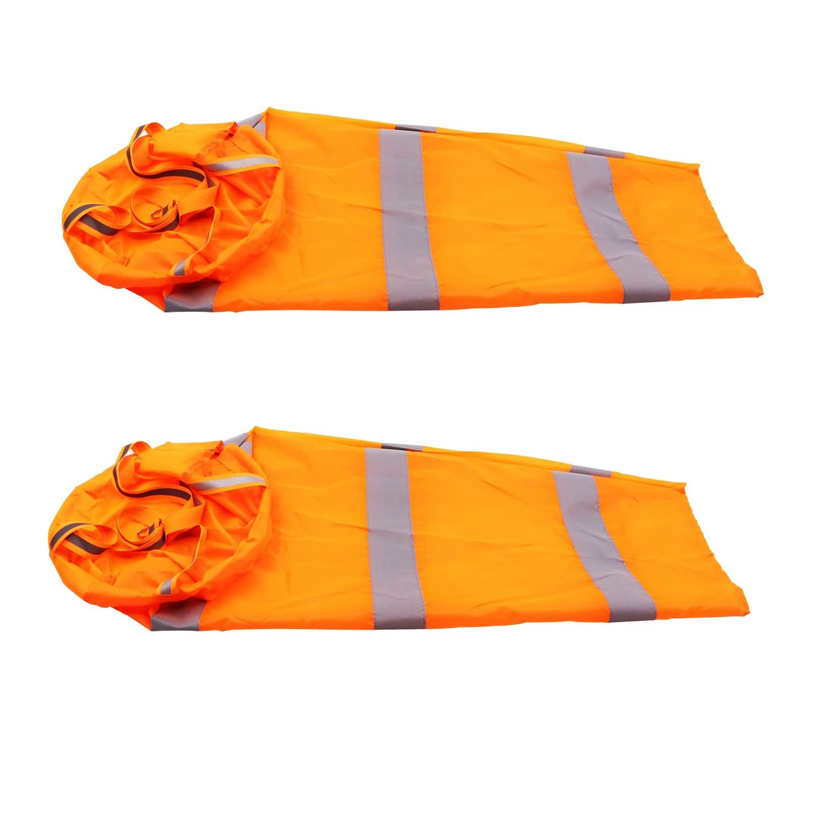 2 Pièces Manche à Air Orange, Manche à Air Réfléchissante Orange, Manche à Air Ripstop, pour Utilisé dans la Météorologie, L'agriculture, L'exploration Pétrolière et D'autres Industries (Orange)