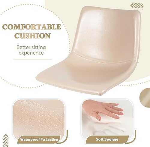 Miniatura 13 de LEMBERI Juego de 2 taburetes de bar, modernos taburetes de bar giratorios ajustables, altura de mostrador con respaldo, sillas de bar tapizadas de