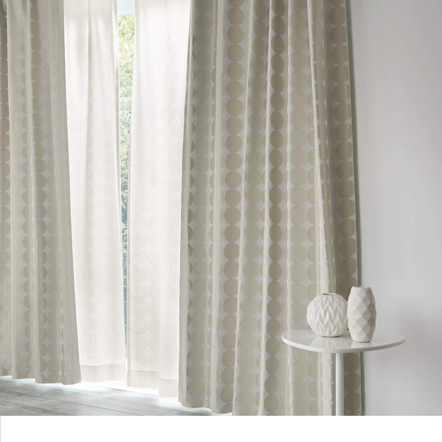 Amazon｜[ベルメゾン] カーテン 遮光 遮熱 防炎 形状記憶 洗える