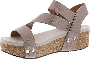 Trendy Volatiles Shoes Women's Multi Strap Sandal Wedge