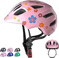 Vista 12 de Glaf - Casco de bicicleta para bebés, cascos para niños pequeños de 1 año en adelante, para niñas y niños, multideporte, ajustable, para scooter