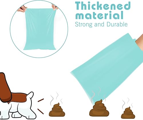 Miniatura 6 de Toplive Rollos de bolsas para excrementos de perro, bolsas de basura para perros, extragruesas, fuertes, a prueba de fugas, 16 rollos (240 bolsas),